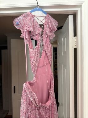 ASTR maxi dress with Lace-Up Back